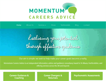 Tablet Screenshot of momentumcareersadvice.com